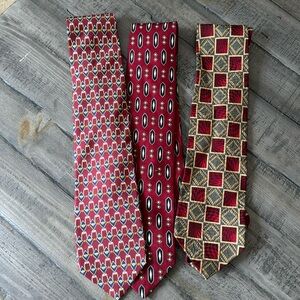 Set of Three Mens Vintage Louries  Silk Ties